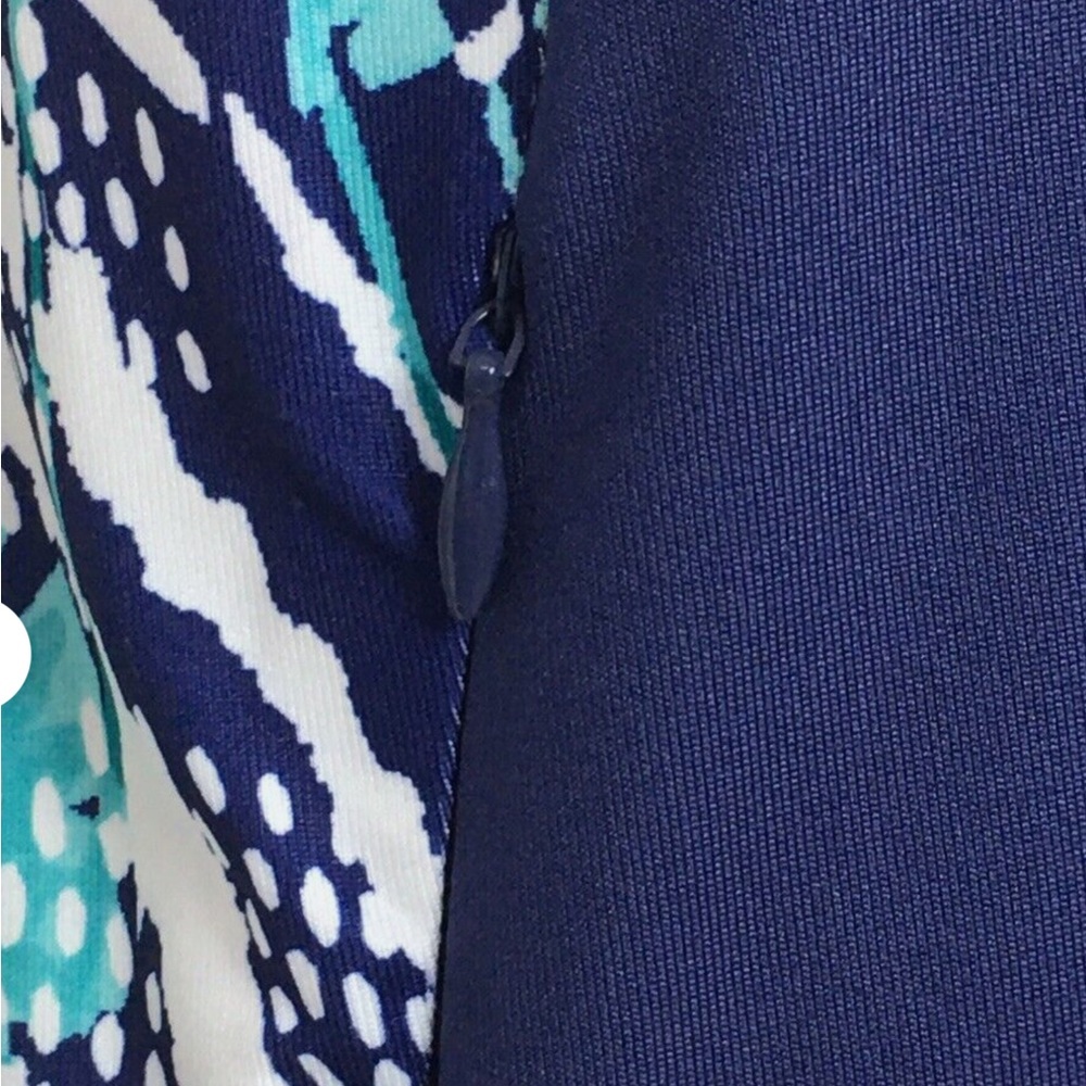 Pebble Beach Tropical Collection Pockets Short Sleeve Printed Panel Golf Dress M - Picture 8 of 16